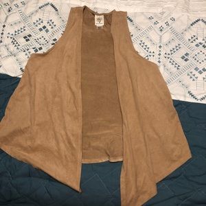 Suede vest